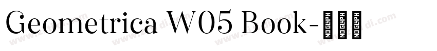 Geometrica W05 Book字体转换